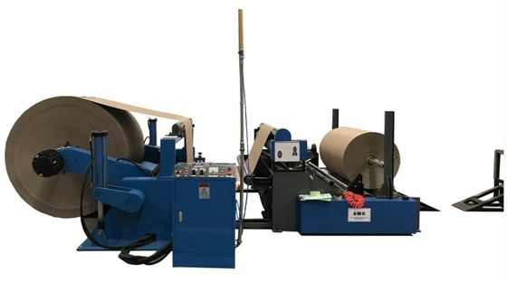 220V 380V 415V Paper Edge Protector Machine 125 - 600gsm Kraft Paper Slitter Rewinder