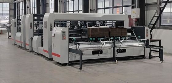 JH-3200F-P Double Splicing Automatic Box Gluing Machine Speed 0 - 120M/min