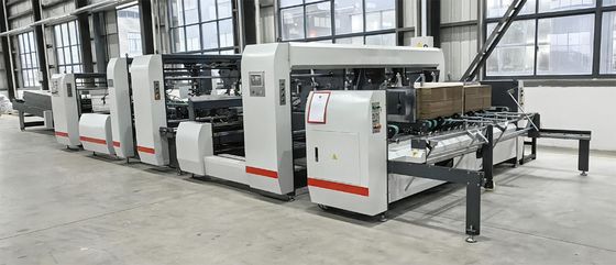 Full Automatic Double Splicing Corrugated Box Gluing Machine 45KW JH-2400F-P