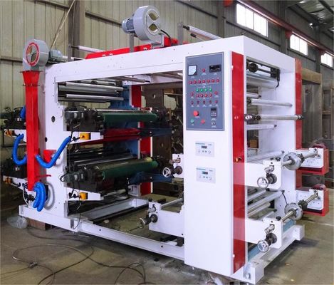 Automatic 21KW 4 Color Flexo Printing Machine Flexographic Printing Equipment
