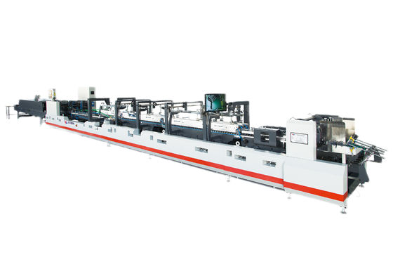 quality  High Speed Automatic Folding Gluing Machine 18.5KW 0 - 500M/min JH-650PC factory