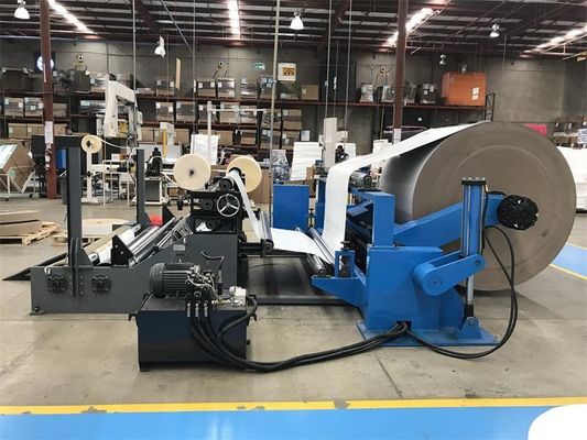 220V 380V 415V Paper Edge Protector Machine 125 - 600gsm Kraft Paper Slitter Rewinder