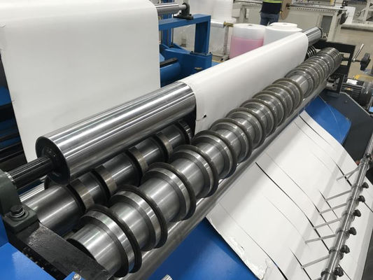 Shaftless Hydraulic Paper Edge Protector Machine / Paper Slitter Rewinder Machine