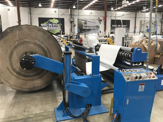 80gsm - 600gsm Paper Slitting Rewinding Machine For Edge Protector Producion