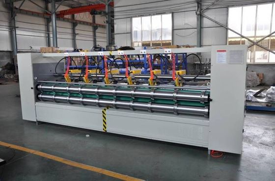 Electric Regulating Heavy Duty Slitter Scorer Machine Eight Shaft Type With Pre-Creaser
