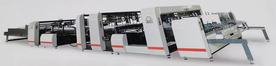 Full Automatic Double Splicing Box Folding And Gluing Machine 45KW JH-2100F-P